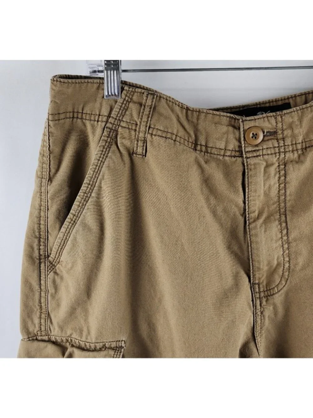 Plugg Shorts Mens 34 Brown Vintage Cargo 13 in Short
